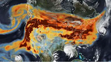 Les incendies climatiques et les ouragans se heurtent dans cette image satellite choquante de la NASA Par Brandon Specktor publiée le 21 septembre 20 Une série épique d'images satellite montre les fumées des incendies de forêt en Californie se heurtant aux ouragans dans l'est des États-Unis et la côte du golfe.