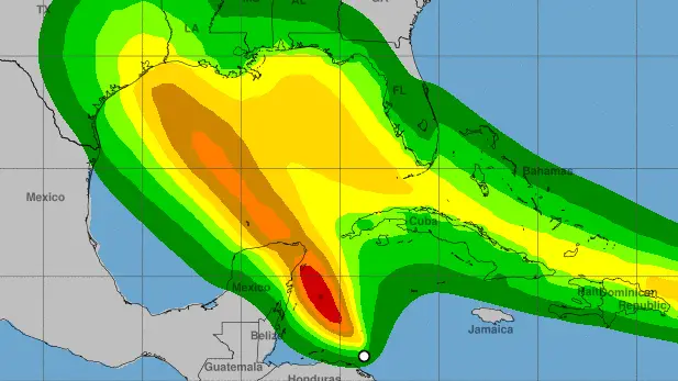 Le premier double ouragan pourrait frapper le golfe du Mexique Par Rafi Letzter publié le 21 août 20 Il n'y a aucune trace de deux ouragans dans le golfe du Mexique en même temps.  La semaine prochaine, cela pourrait changer.