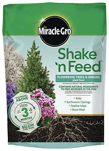 Miracle-gro 3002410 Shake 'N Feed Arbres et arbustes à fleurs à libération continue 8 lb Marron/A