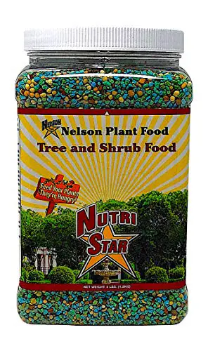 Nelson Arbres et arbustes Evergreens Plant Food In Ground Container Patio Grown Granular Fertilizer NutriStar 21-6-8 (4 lb)