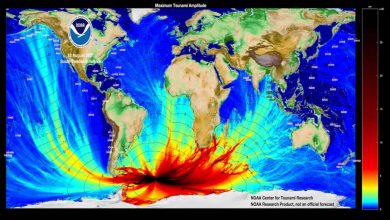 From its origin point in the South Atlantic, the 2021 tsunami sent ripples all over the world.