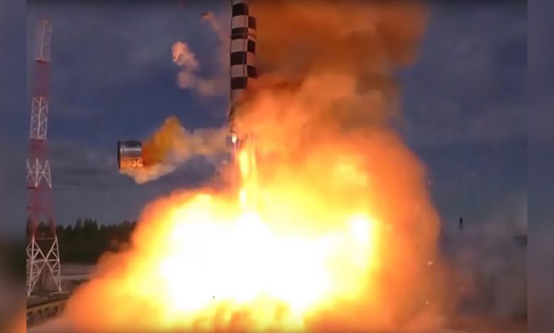 On July 19, 2018, Russia completed a drop test of the RS-28 Sarmat liquid-fueled superheavy intercontinental ballistic missile.