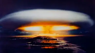 Essai d'une bombe nucléaire dans l'atoll de Mururoa, en Polynésie française, en 1971.